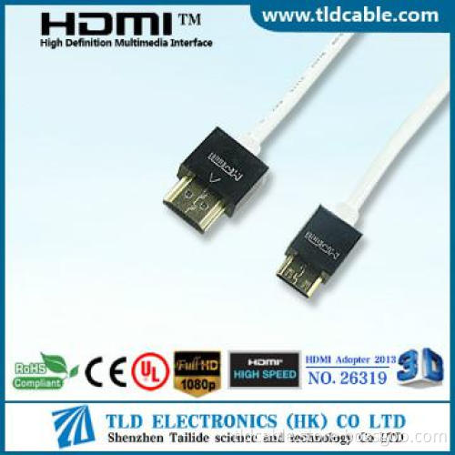 White Slim HDMI Cable AM/CM